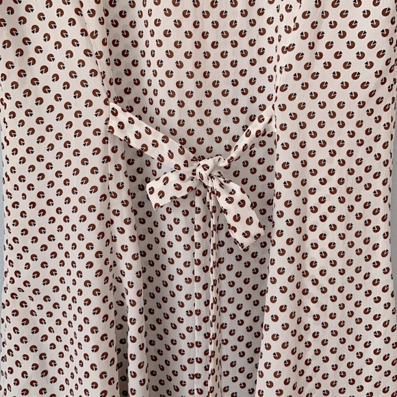 ARTLOVE Paris • Short Flutter Sleeve Tie Back Geometric Print Dress Size Small - Picture 8 of 12